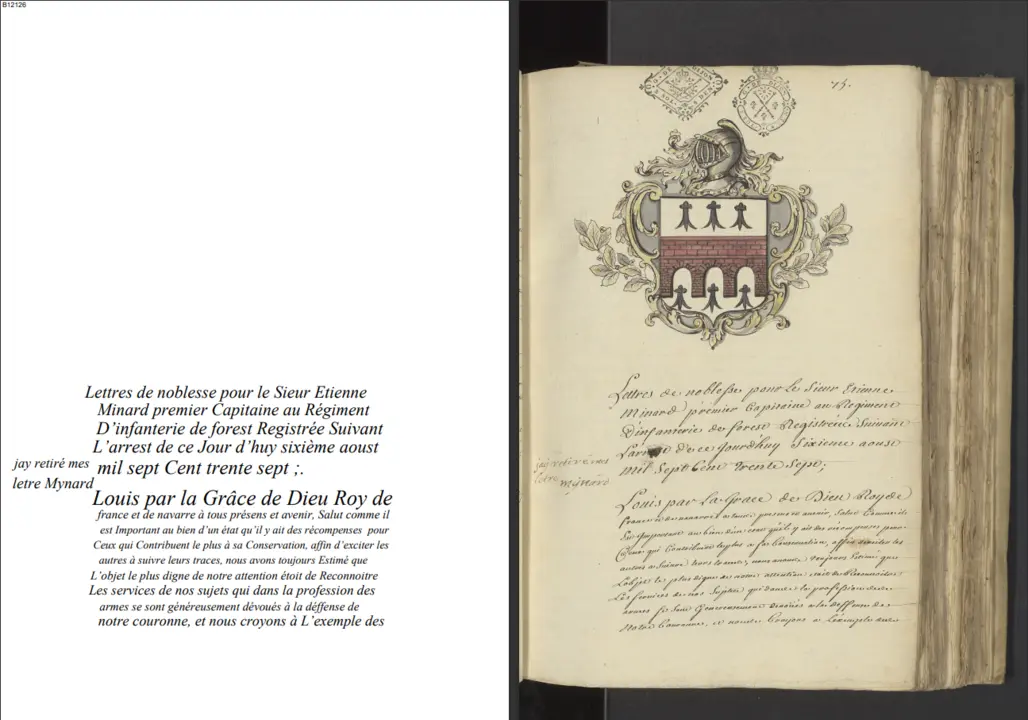 impression pdf d'une transcription